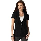 Charter Club Short-Sleeve Cable-Knit Cardigan at Charter Club