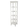 Elite Home Fashions Madison Avenue Collection 5-Shelf Linen Tower, White
