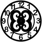 Giant 47.5 Inch Diameter Hand-crafted Tower Wall Clock (Arabic Numerals, Double E Style)