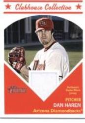 2008 Topps Heritage High Numbers Clubhouse Collection #HCC-DH Dan Haren - Arizona Diamondbacks (Authentic Piece of Game Used Jersey) (Baseball Cards)