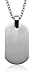 Men's Titanium Dog Tag Pendant, 20