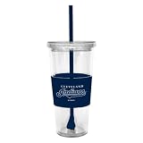MLB Cleveland Indians 22-Ounce Insulated Straw Tumbler with Sleeve