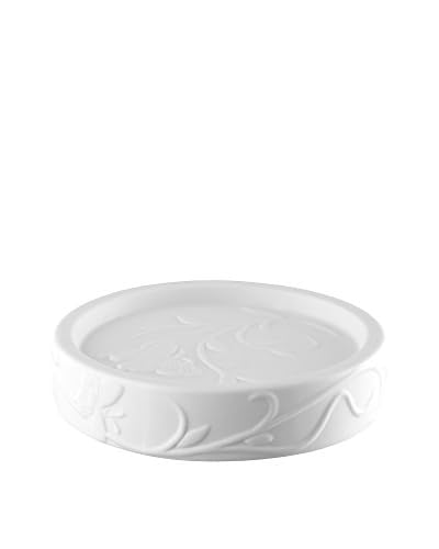 Bisk Portasaponetta Beauty Bianco 11 x 2.5 x 11 cm