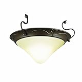 IMAGE OF Casablanca KG89-73 Exclusive Marrakesh Halogen Fixture with Amber Glass, Oil Rubbed Bronze