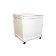 Prairie Leisure Design Storage Cube with Casters - Satin White 92-004