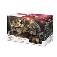 PSP「プレイステーション・ポータブル」 新米ハンターズパック ブラック/レッド(PSPJ-30020)