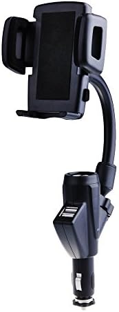 Crazy Genie 2 in 1 Car Charger & Holder Universal Car Mount Lighter Socket Plug Dock Holder USB Charging Port for iPods /PDAs /GPSs /Cell phones iphone 5S 5C 5 4S 4 3GS HTC Samsung Nokia Blackberry