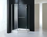 LineaAqua Ariel 36 Frameless Neo Angle 36 x 36 Glass Shower Enclosure
