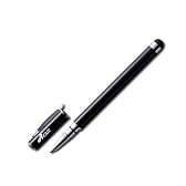 Acase タッチペン + ボールペン for iPhone5 / iPhone4S / iPhone / iPad / iPad mini / nexus7 / GALAXY S4 / GALAXY S III / ARROWS / Xperia Z 2in1 Stylus スタイラスペン 静電容量式 スマートフォン ・ タブレット 用 ブラック