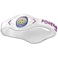 Power Balance Bracelet Wristband Clear w/Fuschia Lettering, Size Small