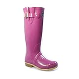 Joules N Glossy Pink Wellington Boots-UK 4