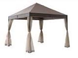 Outdoor Living : Yotrio #01296 10x10 Tan Illum Gazebo