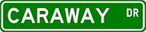 CARAWAY Street Name Sign ~ Personalized Family Lastname Sign ~ Gameroom, Basement, Garage Sign