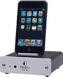 Pro-Ject Dock Box Aktive Dockingstation (Akku-Ladefunktion, S-Video-Ausgang, Fernbedienung) fr Apple iPod silber
