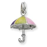 Sterling Silver Enamel Umbrella Charm