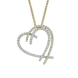 14K Two Tone Gold Diamond Necklace (0.46 ctw, G-H, SI1)