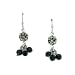 Jewelry : Simple Beaded Black Diamond Hues Drop Earrings