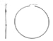 Classic Hoop Earrings in .925 Sterling Silver (2 1/4 inches)