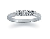 0.25 Five Stone Band in Platinum