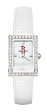 Houston Rockets Ladies Allure Watch White Leather Strap