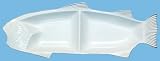 White Fish Ceramic Pottery Trout Extra Large Server 24"x8.5"x3"