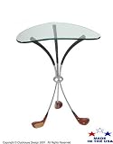 Golf Classic Boomerang Glass Table