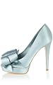 Satin Peep Toe with Bow