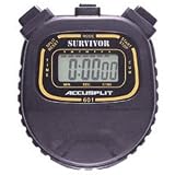ACCUSPLIT Survivor - S1XL Stopwatch, Cum Split, Clock (Black)
