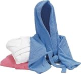 White Cotton Terry Robe No Hood - Adult