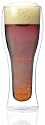 Luigi Bormioli Duo Double Wall 16-Ounce Pilsner Beer Glassses, Set of 4
