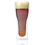 Luigi Bormioli Duo Double Wall 16-Ounce Pilsner Beer Glassses, Set of 4