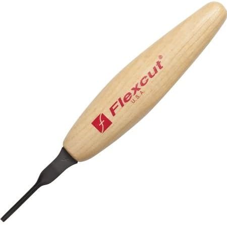 FLEXCUTMicro Parting Tool, Razor Sharp Cutting Blade, 60 Degree, 2 mm for Miniature and Fine Detail Work (MT36)