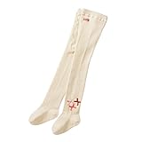 サイドリボン付きタイツ（80cm-130cm）　13-9804-971 (120㎝, アイポリー)