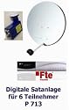 P713 dig. Satanlage 6 TN, 80 beige, 1x FTE Max S 92