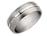 Ladies 8mm Titanium Wedding Band