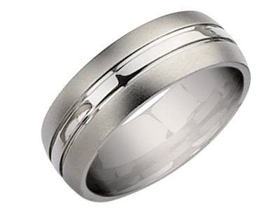 Men's 8mm Titanium Wedding Band