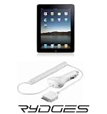 Rydges® KFZ RMT-KCH01 Auto Ladekabel Ladegerät weiss für Apple iPhone 4 / 4S / 3 / 3G / 3GS / iPod Touch / iPad 1 / 2 / 3 WiFi / iPad 3G (12/24V)