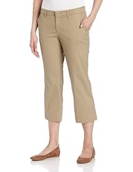 Dickies Womens Stretch Twill Capri, Desert Sand, 14