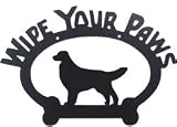 Wipe Your Paws Sign - Golden Retriever