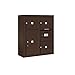Salsbury Industries 3809D-03ZFP 4C Surface Mounted Horizontal Mailbox, Bronze