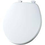 Church 540EC 000 Wood Toilet Seat with Cover, White