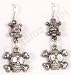 Womens Halloween Costume Jewelry Skull Pirate Earrings Adult Standard