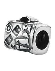 Zable Suitcase Travel Sterling Silver Charm