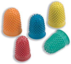 Quality Thimblette Rubber for Note-counting Page-turning Size 3 Extra Large Orange Ref 265509 [Pack of 10]