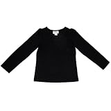 Little Maven by Tori Spelling Black Pima Cotton Knit Top