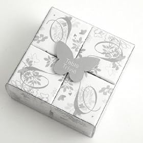 Talking Tables Romantic Table Trivia, Silver, Pack of 4