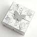 Talking Tables Romantic Table Trivia, Silver, Pack of 4