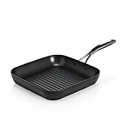 25cm Non-Stick Black Aluminium Griddle Pan