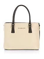 VIABELLUCCI Bolso asa de mano Maletín (Beige / Marrón)