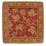 Veneto Garnet Square 10 inch Plates